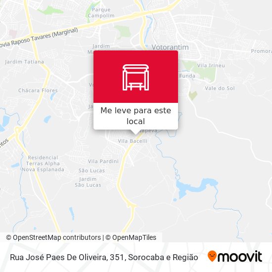 Rua José Paes De Oliveira, 351 mapa