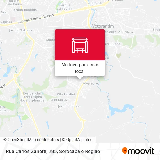 Rua Carlos Zanetti, 285 mapa