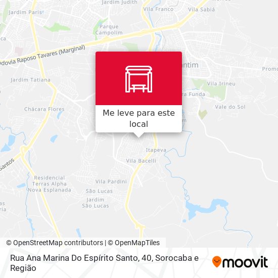 Rua Ana Marina Do Espírito Santo, 40 mapa