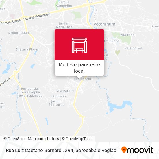 Rua Luiz Caetano Bernardi, 294 mapa