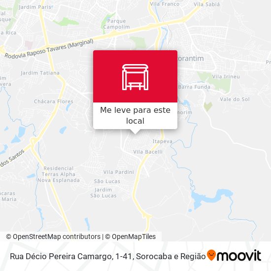 Rua Décio Pereira Camargo, 1-41 mapa