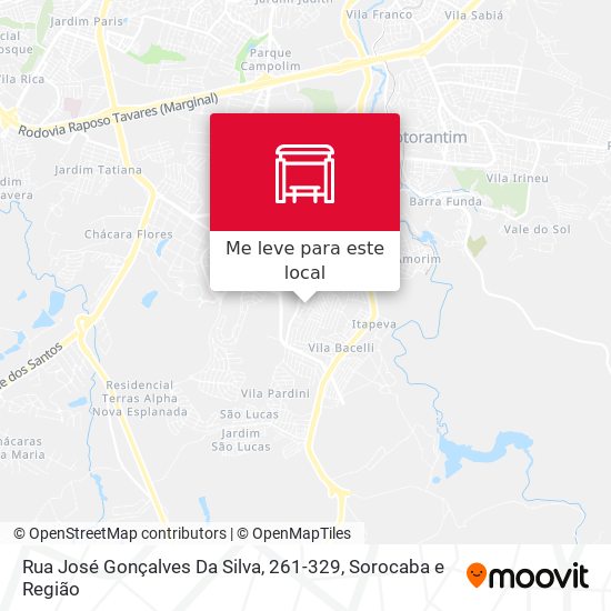 Rua José Gonçalves Da Silva, 261-329 mapa
