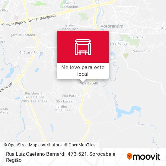 Rua Luiz Caetano Bernardi, 473-521 mapa