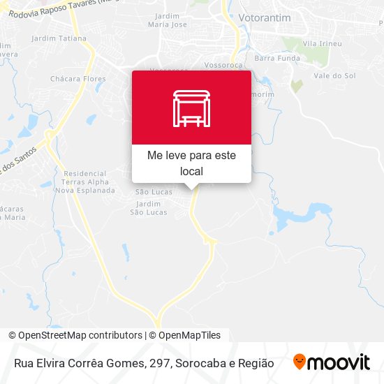 Rua Elvira Corrêa Gomes, 297 mapa