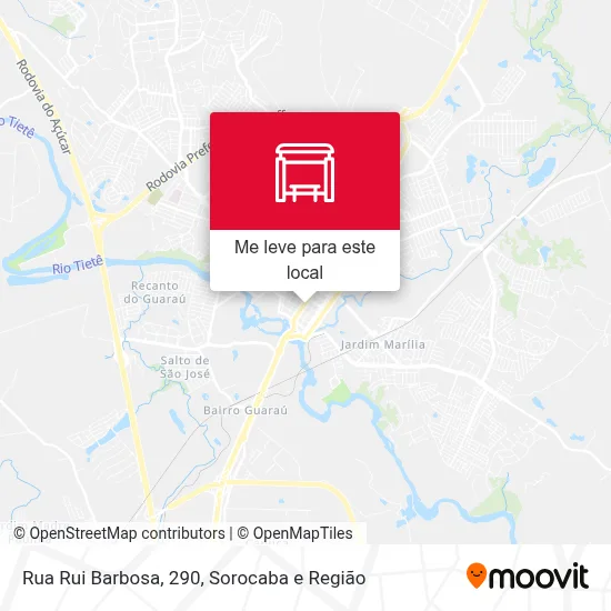 Rua Rui Barbosa, 290 mapa