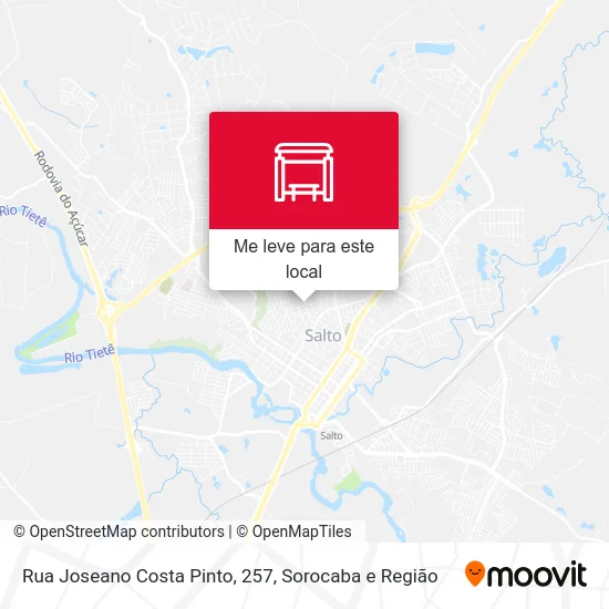 Rua Joseano Costa Pinto, 257 mapa
