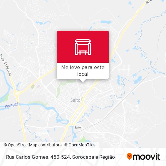 Rua Carlos Gomes, 450-524 mapa