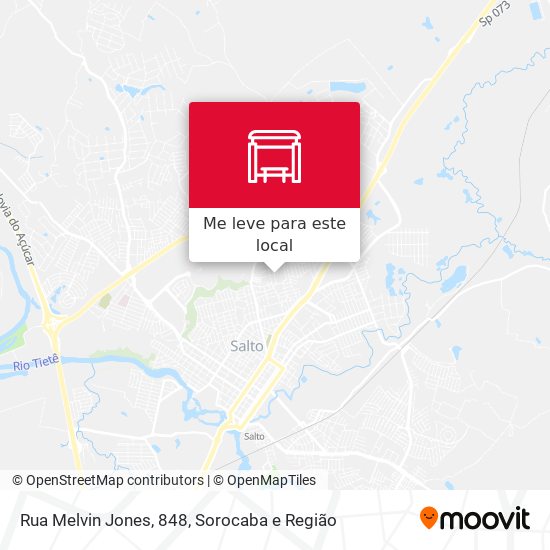 Rua Melvin Jones, 848 mapa