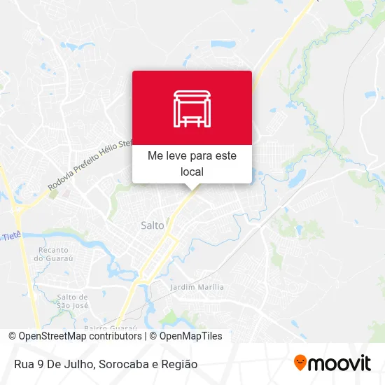 Rua 9 De Julho mapa