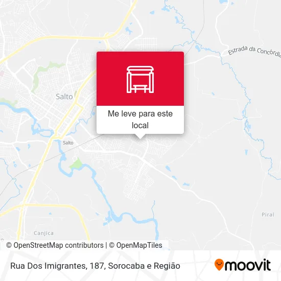 Rua Dos Imigrantes, 187 mapa