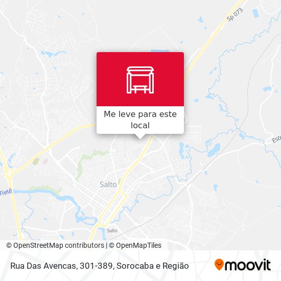 Rua Das Avencas, 301-389 mapa