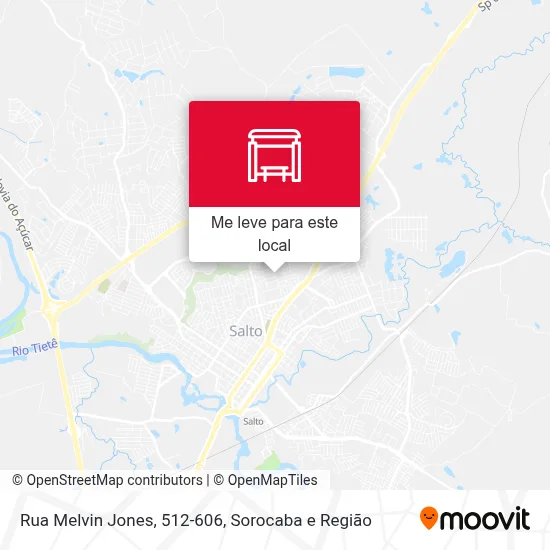 Rua Melvin Jones, 512-606 mapa