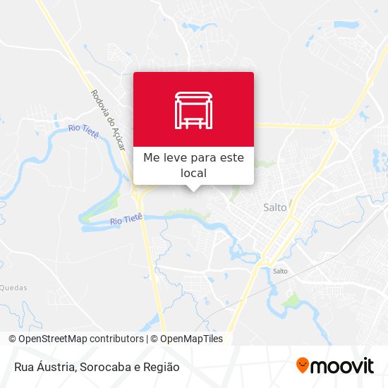 Rua Áustria mapa