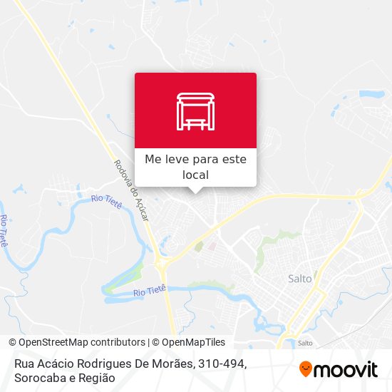 Rua Acácio Rodrigues De Morães, 310-494 mapa