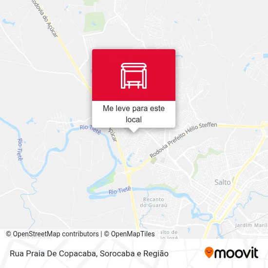 Rua Praia De Copacaba mapa