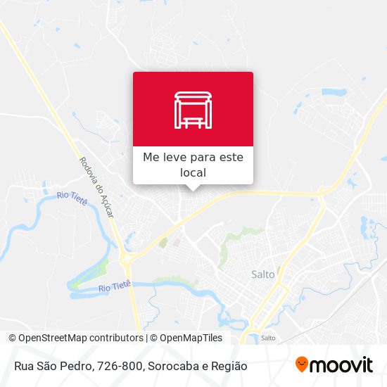 Rua São Pedro, 726-800 mapa