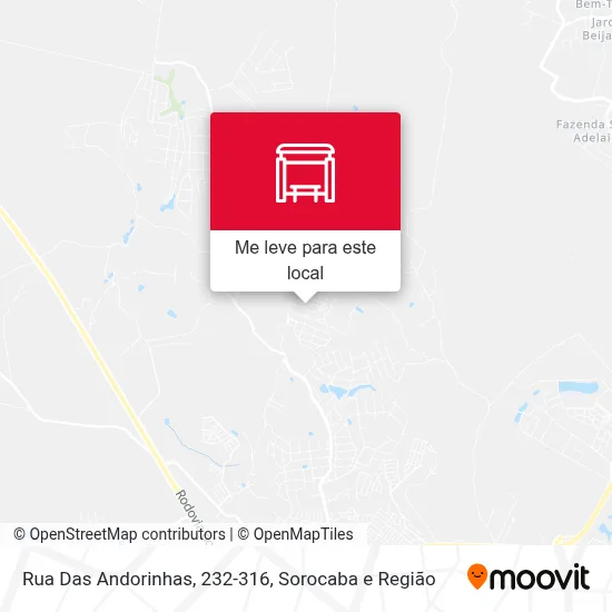 Rua Das Andorinhas, 232-316 mapa