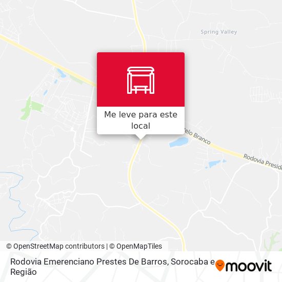 Rodovia Emerenciano Prestes De Barros mapa