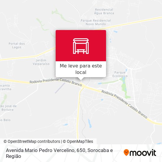 Avenida Mario Pedro Vercelino, 650 mapa