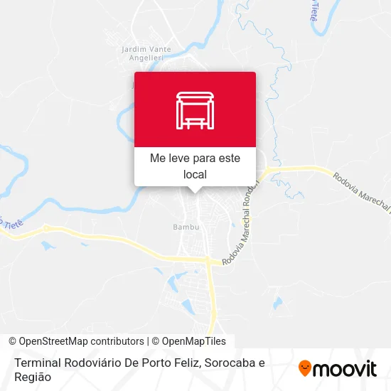 Terminal Rodoviário De Porto Feliz mapa