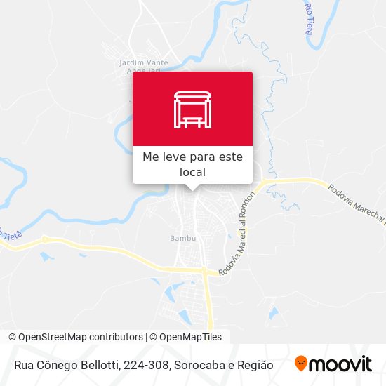 Rua Cônego Bellotti, 224-308 mapa