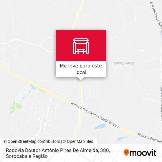 Rodovia Doutor Antônio Pires De Almeida, 380 mapa