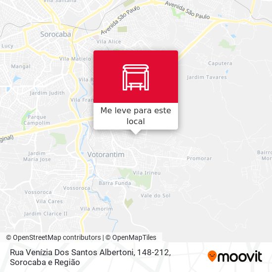 Rua Venízia Dos Santos Albertoni, 148-212 mapa