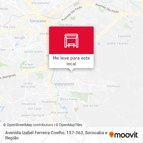 Avenida Izabel Ferreira Coelho, 157-363 mapa