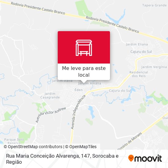 Rua Maria Conceição Alvarenga, 147 mapa