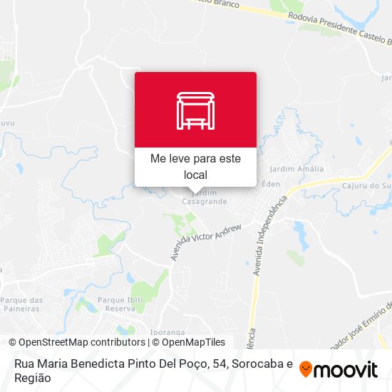 Rua Maria Benedicta Pinto Del Poço, 54 mapa