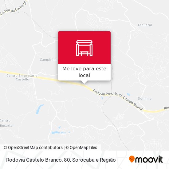 Rodovia Castelo Branco, 80 mapa