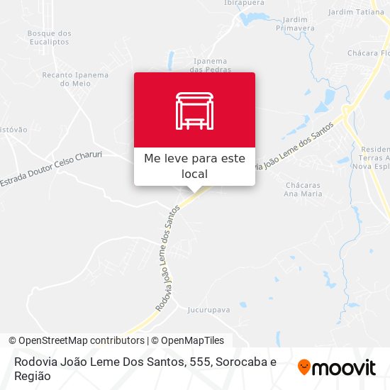 Rodovia João Leme Dos Santos, 555 mapa