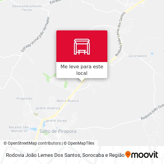 Rodovia João Lemes Dos Santos mapa