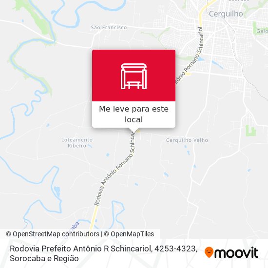 Rodovia Prefeito Antônio R Schincariol, 4253-4323 mapa