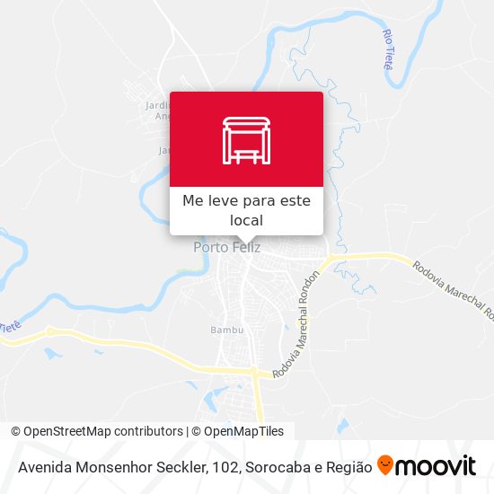 Avenida Monsenhor Seckler, 102 mapa