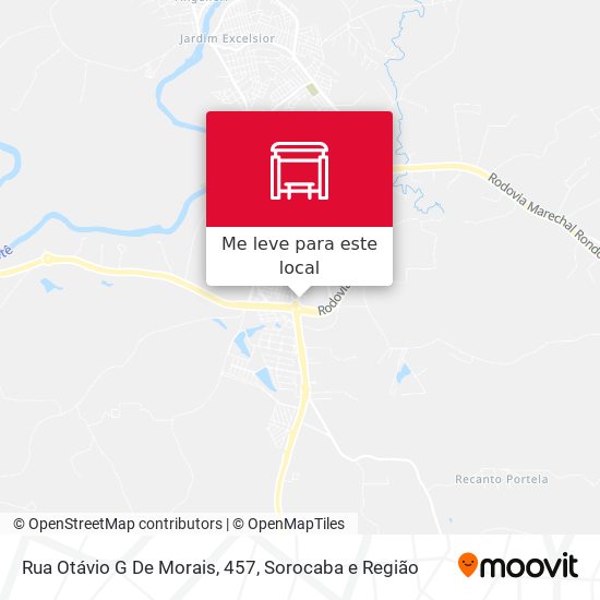 Rua Otávio G De Morais, 457 mapa