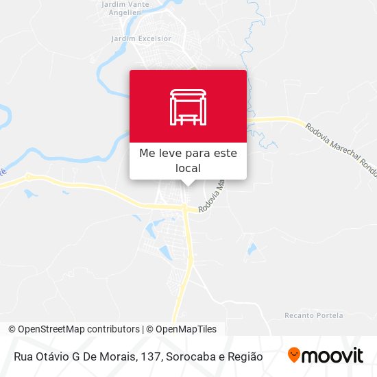 Rua Otávio G De Morais, 137 mapa