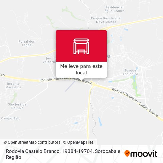 Rodovia Castelo Branco, 19384-19704 mapa