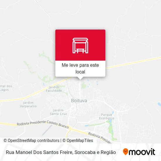 Rua Manoel Dos Santos Freire mapa