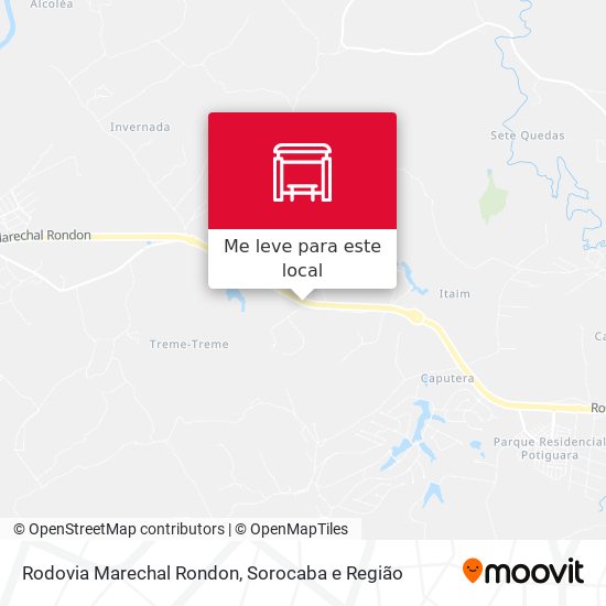 Rodovia Marechal Rondon mapa