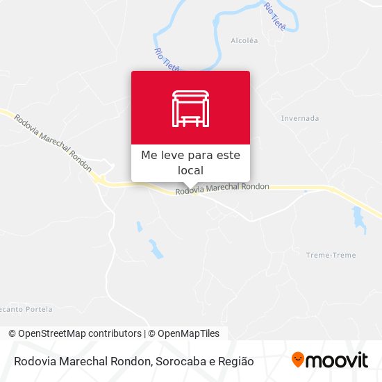 Rodovia Marechal Rondon mapa