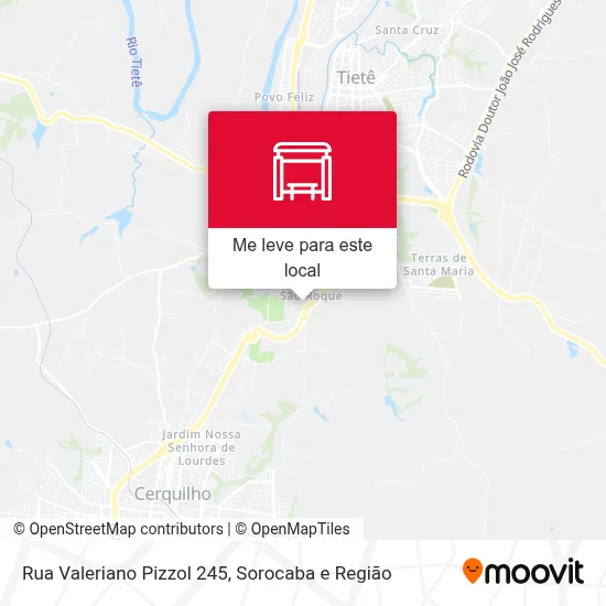 Rua Valeriano Pizzol 245 mapa