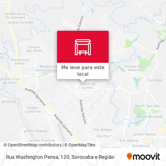 Rua Washington Pensa, 120 mapa