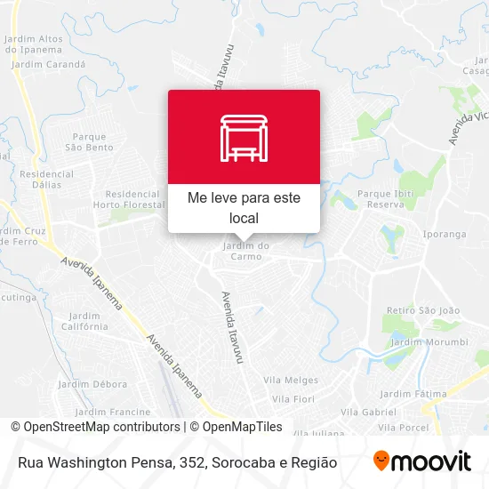 Rua Washington Pensa, 352 mapa