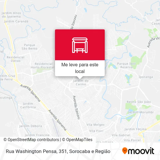 Rua Washington Pensa, 351 mapa