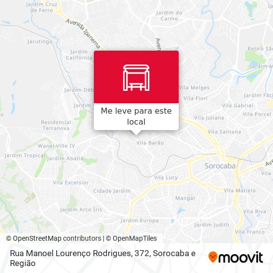Rua Manoel Lourenço Rodrigues, 372 mapa