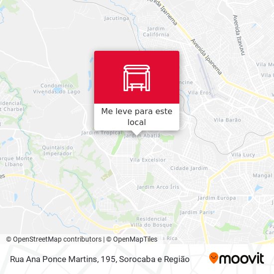 Rua Ana Ponce Martins, 195 mapa
