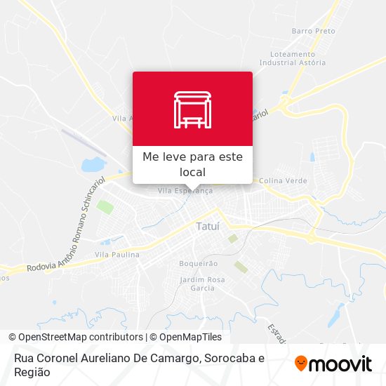 Rua Coronel Aureliano De Camargo mapa