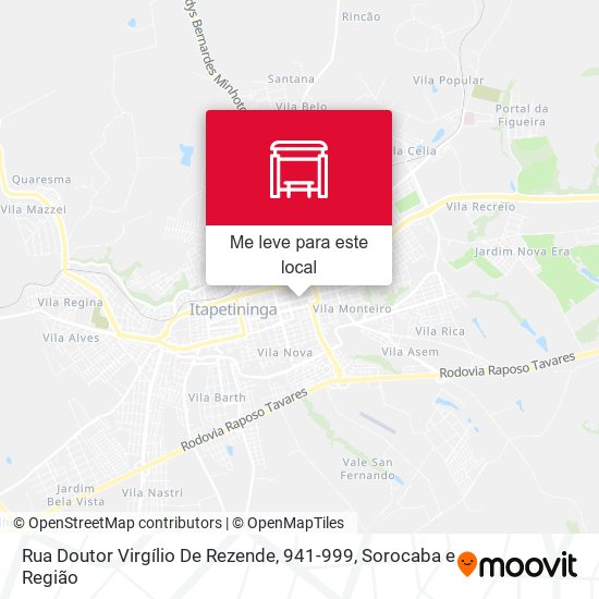 Rua Doutor Virgílio De Rezende, 941-999 mapa