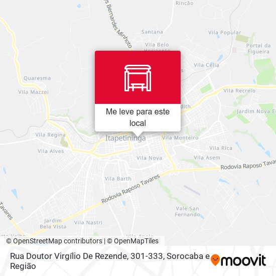 Rua Doutor Virgílio De Rezende, 301-333 mapa